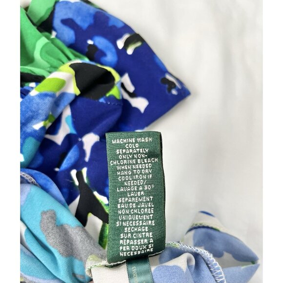 Lauren Ralph Lauren Women's Faux Wrap Dress Sz 10‎ Floral Colorful - Picture 6 of 12